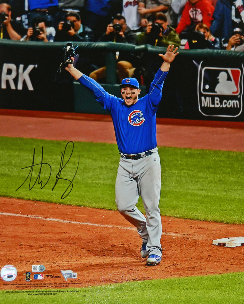 Anthony Rizzo Signed Chicago Cubs 2016 World Series Game 7 Final Out 16x20 Photo - RIZ16P104 - Anthony Rizzo Signed Chicago Cubs 2016 World Series Game 7 Final Out 16x20 Photo product image