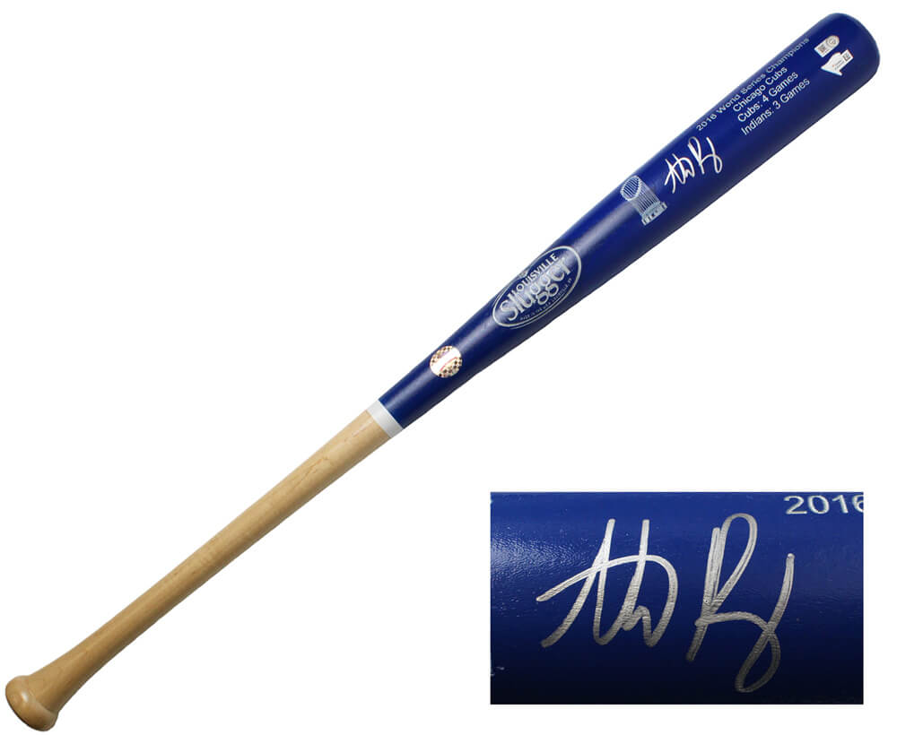 Anthony Rizzo Signed Louisville Slugger Chicago Cubs 2016 World Series Champion Blue Dipped Bat - RIZBAT103 - Anthony Rizzo Signed Louisville Slugger Chicago Cubs 2016 World Series Champion Blue Dipped Bat product image