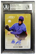 Anthony Rizzo Signed 2011 Just Limited Gold Signatures LE/50 Trading Card #JL8 - (Beckett Encapsulated) - RIZCAR101 - Anthony Rizzo Signed 2011 Just Limited Gold Signatures LE/50 Trading Card #JL8 - (Beckett Encapsulated) product image