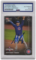 Anthony Rizzo Signed 2016 Topps Now Chicago Cubs World Series Champions Baseball Card #652-A (PSA Encapsulated) - RIZCAR103 - Anthony Rizzo Signed 2016 Topps Now Chicago Cubs World Series Champions Baseball Card #652-A (PSA Encapsulated) product image