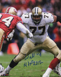 Willie Roaf Signed New Orleans Saints vs 49ers 8x10 Photo w/HOF 2012 - ROA08P302 - Willie Roaf Signed New Orleans Saints vs 49ers 8x10 Photo w/HOF 2012 product image
