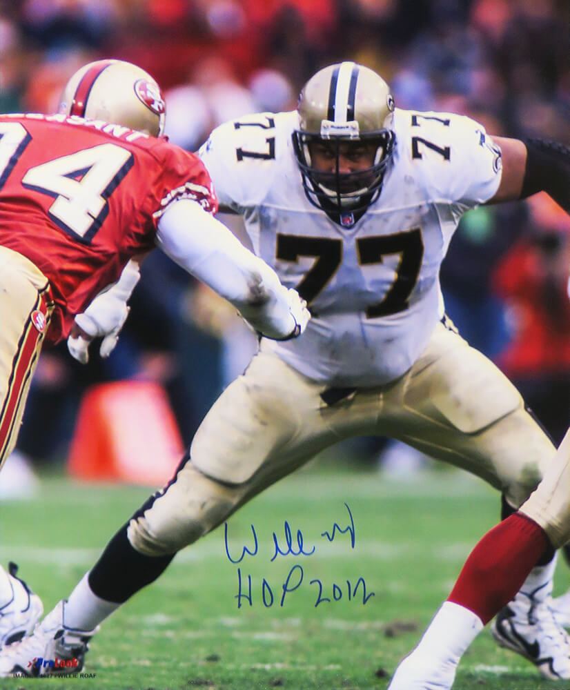 Willie Roaf Signed New Orleans Saints vs 49ers 16x20 Photo w/HOF 2012 - ROA16P301 - Willie Roaf Signed New Orleans Saints vs 49ers 16x20 Photo w/HOF 2012 product image