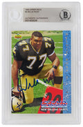 Willie Roaf Signed New Orleans Saints 1993 Upper Deck Rookie Football Card #6 (Beckett Encapsulated) - ROACAR306 - Willie Roaf Signed New Orleans Saints 1993 Upper Deck Rookie Football Card #6 (Beckett Encapsulated) product image