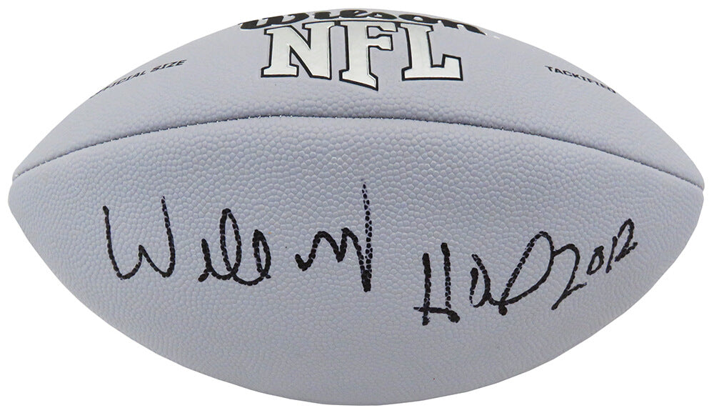 Willie Roaf Signed Wilson MVP Silver Full Size Football w/HOF 2012 - ROAFTB303 - Willie Roaf Signed Wilson MVP Silver Full Size Football w/HOF 2012 product image