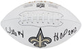 Willie Roaf Signed New Orleans Saints Wilson White Logo Football w/HOF 2012 - ROAFTB304 - Willie Roaf Signed New Orleans Saints Wilson White Logo Football w/HOF 2012 product image