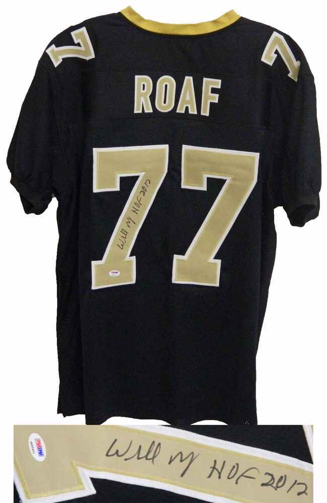 Willie Roaf Signed Black Custom Jersey w/HOF 2012 - PSA/DNA - ROAJRY300 - Willie Roaf Signed Black Custom Jersey w/HOF 2012 - PSA/DNA product image