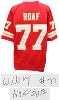 Willie Roaf Signed Red Custom Football Jersey w/HOF 2012 - ROAJRY302 - Willie Roaf Signed Red Custom Football Jersey w/HOF 2012 product image
