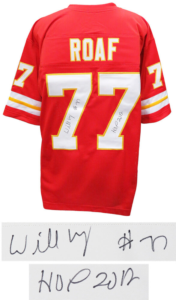 Willie Roaf Signed Red Custom Football Jersey w/HOF 2012 - ROAJRY302 - Willie Roaf Signed Red Custom Football Jersey w/HOF 2012 product image