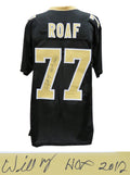 Willie Roaf Signed Black Custom Jersey w/HOF 2012 - ROAJRY303 - Willie Roaf Signed Black Custom Jersey w/HOF 2012 product image