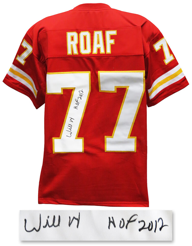 Willie Roaf Signed Red Custom Jersey w/HOF 2012 - ROAJRY304 - Willie Roaf Signed Red Custom Jersey w/HOF 2012 product image