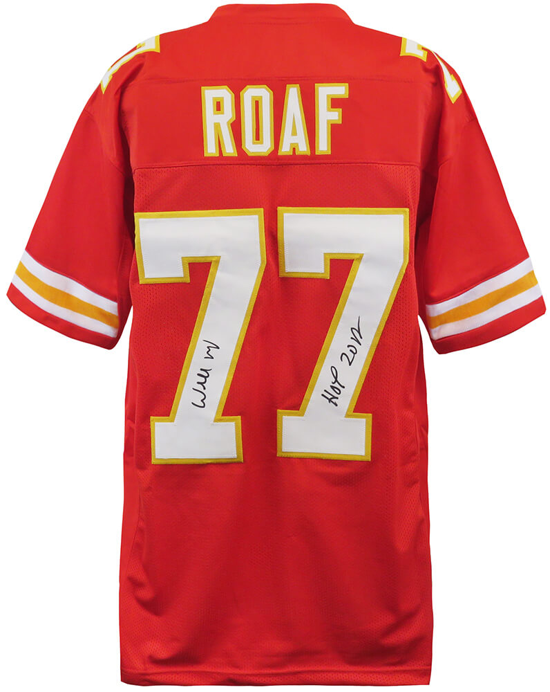 Willie Roaf Signed Red Throwback Custom Football Jersey w/HOF 2012 - ROAJRY306 - Willie Roaf Signed Red Throwback Custom Football Jersey w/HOF 2012 product image