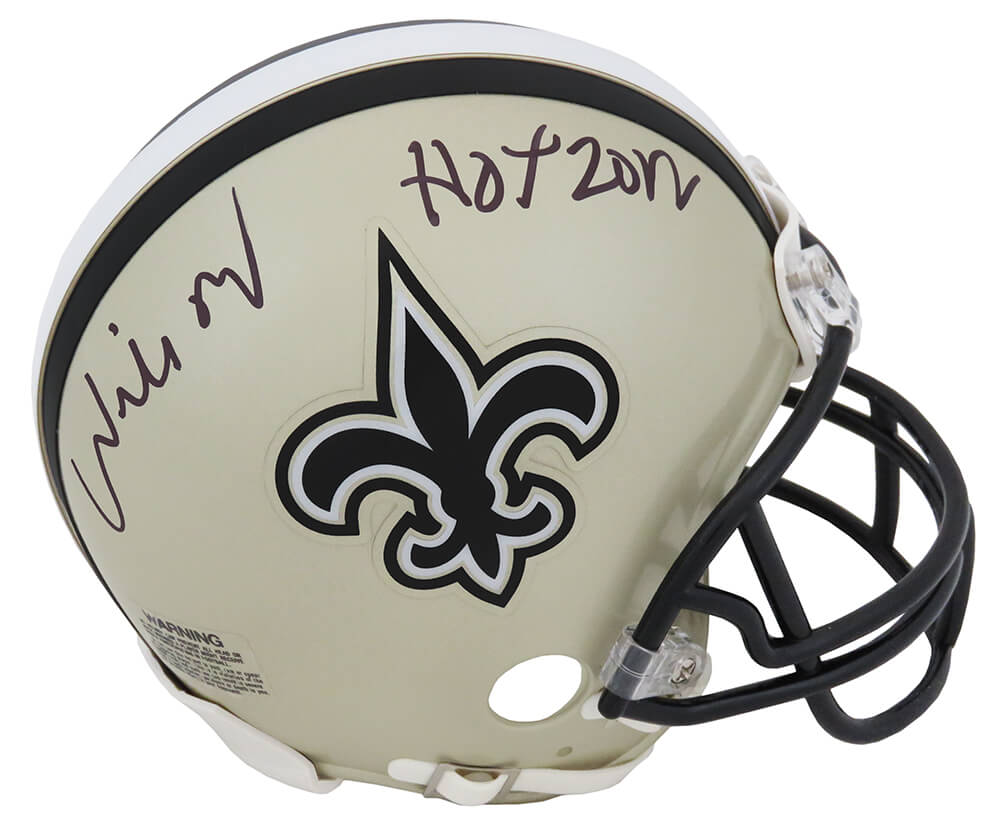 Willie Roaf Signed Saints Riddell Mini Helmet w/HOF 2012 - ROAMIN301 - Willie Roaf Signed Saints Riddell Mini Helmet w/HOF 2012 product image