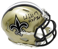 Willie Roaf Signed New Orleans Saints Riddell Speed Mini Helmet w/HOF 2012 - ROAMIN303 - Willie Roaf Signed New Orleans Saints Riddell Speed Mini Helmet w/HOF 2012 product image