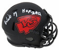 Willie Roaf Signed Kansas City Chiefs Eclipse Black Matte Riddell Speed Mini Helmet w/HOF 2012 - ROAMIN306 - Willie Roaf Signed Kansas City Chiefs Eclipse Black Matte Riddell Speed Mini Helmet w/HOF 2012 product image