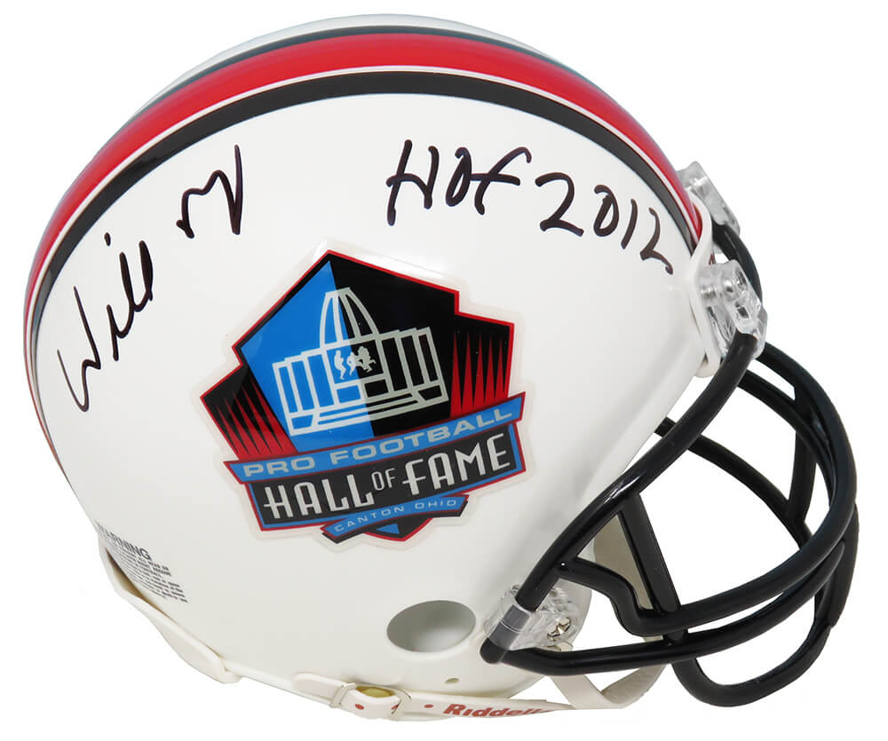 Willie Roaf Signed Hall of Fame Logo Riddell Mini Helmet w/HOF 2012 - ROAMIN307 - Willie Roaf Signed Hall of Fame Logo Riddell Mini Helmet w/HOF 2012 product image