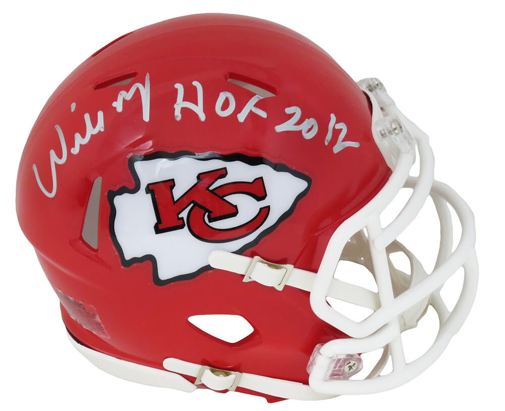 Willie Roaf Signed KC Chiefs Riddell Speed Mini Helmet w/HOF 2012 - ROAMIN308 - Willie Roaf Signed KC Chiefs Riddell Speed Mini Helmet w/HOF 2012 product image