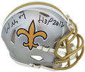 Willie Roaf Signed New Orleans Saints FLASH Riddell Speed Mini Helmet w/HOF 2012 - ROAMIN310 - Willie Roaf Signed New Orleans Saints FLASH Riddell Speed Mini Helmet w/HOF 2012 product image