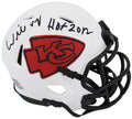 Willie Roaf Signed Kansas City Chiefs Lunar Eclipse White Matte Riddell Speed Mini Helmet w/HOF 2012 - ROAMIN311 - Willie Roaf Signed Kansas City Chiefs Lunar Eclipse White Matte Riddell Speed Mini Helmet w/HOF 2012 product image