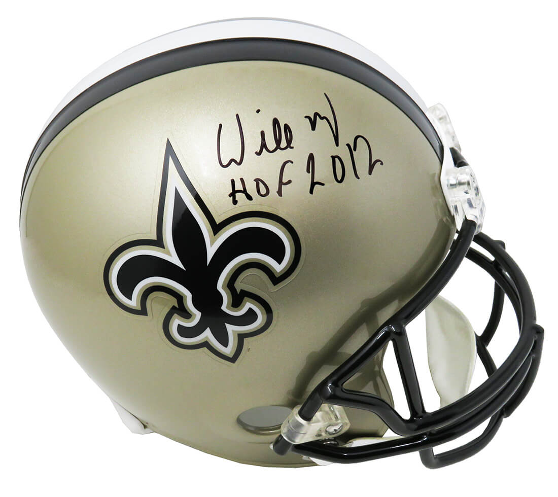 Willie Roaf Signed New Orleans Saints Riddell Full Size Replica Helmet w/HOF 2012 - ROAREP300 - Willie Roaf Signed New Orleans Saints Riddell Full Size Replica Helmet w/HOF 2012 product image