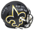 Willie Roaf Signed New Orleans Saints AMP Alternate Series Riddell Full Size Speed Replica Helmet w/HOF 2012, 2x All Decade - ROAREP302 - Willie Roaf Signed New Orleans Saints AMP Alternate Series Riddell Full Size Speed Replica Helmet w/HOF 2012, 2x All Decade product image