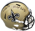 Willie Roaf Signed New Orleans Saints Riddell Full Size Speed Replica Helmet w/HOF 2012 - ROAREP306 - Willie Roaf Signed New Orleans Saints Riddell Full Size Speed Replica Helmet w/HOF 2012 product image
