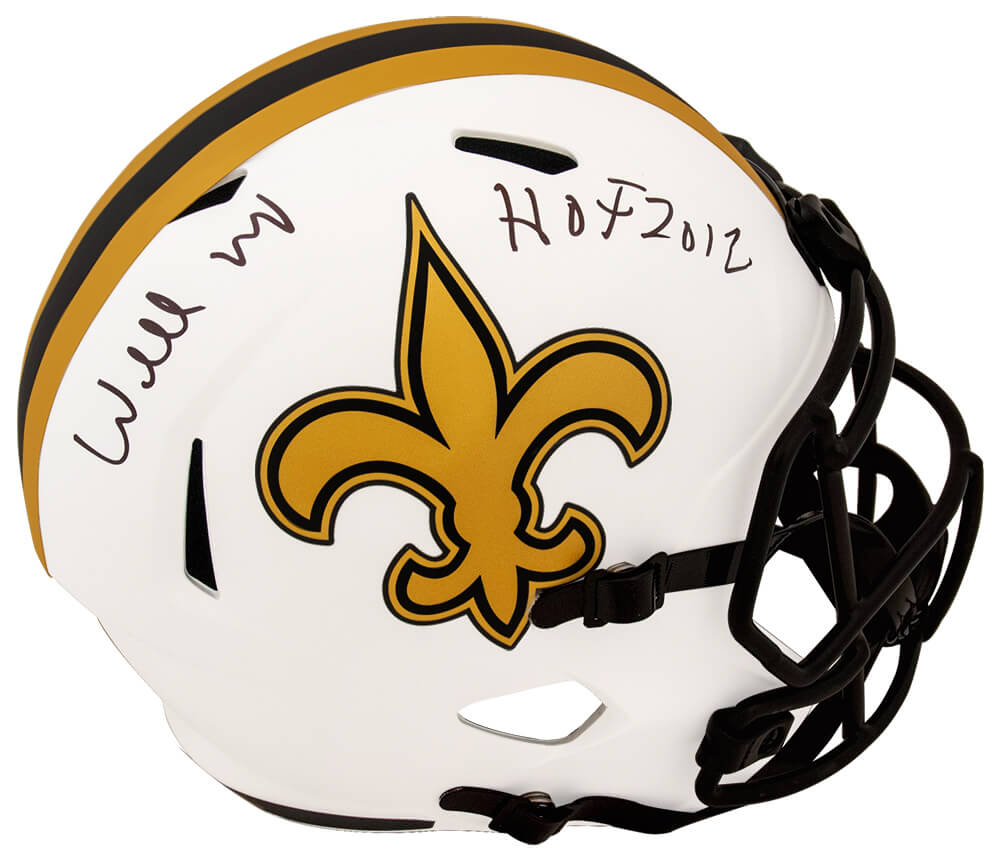 Willie Roaf Signed New Orleans Saints Lunar Eclipse Riddell Full Size Speed Replica Helmet w/HOF 2012 - ROAREP311 - Willie Roaf Signed New Orleans Saints Lunar Eclipse Riddell Full Size Speed Replica Helmet w/HOF 2012 product image