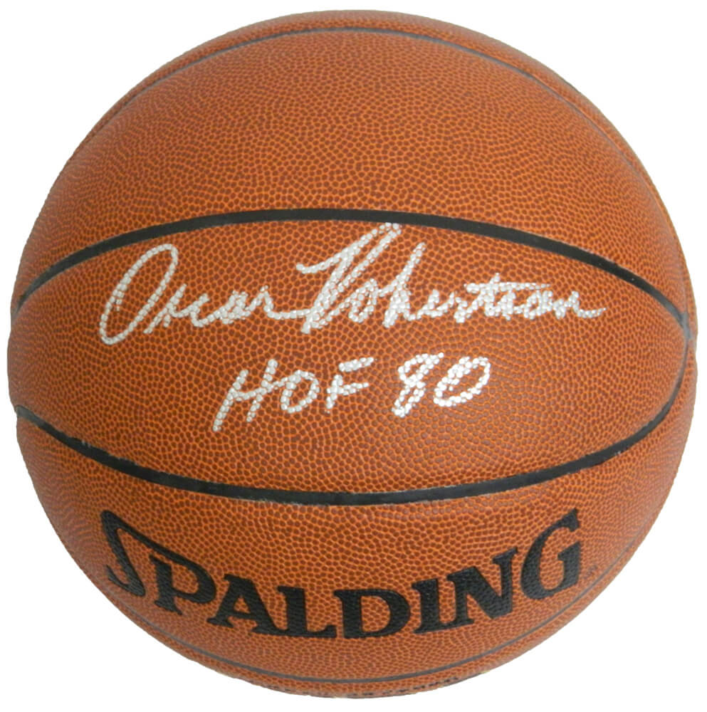 Oscar Robertson Signed Spalding Indoor/Outdoor Basketball w/HOF'80 - ROBBSK202 - Oscar Robertson Signed Spalding Indoor/Outdoor Basketball w/HOF'80 product image