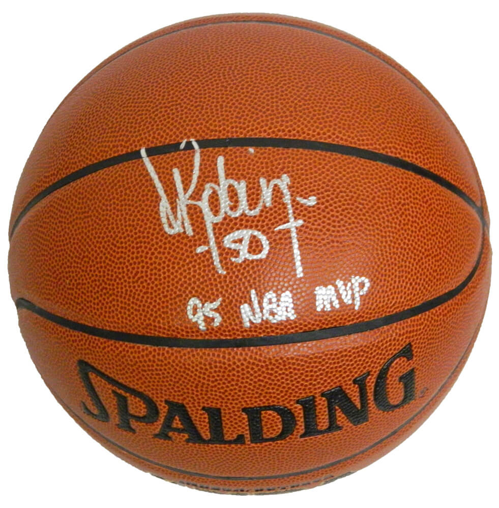 David Robinson Signed Spalding Indoor/Outdoor Basketball w/95 NBA MVP - ROBBSK206 - David Robinson Signed Spalding Indoor/Outdoor Basketball w/95 NBA MVP product image
