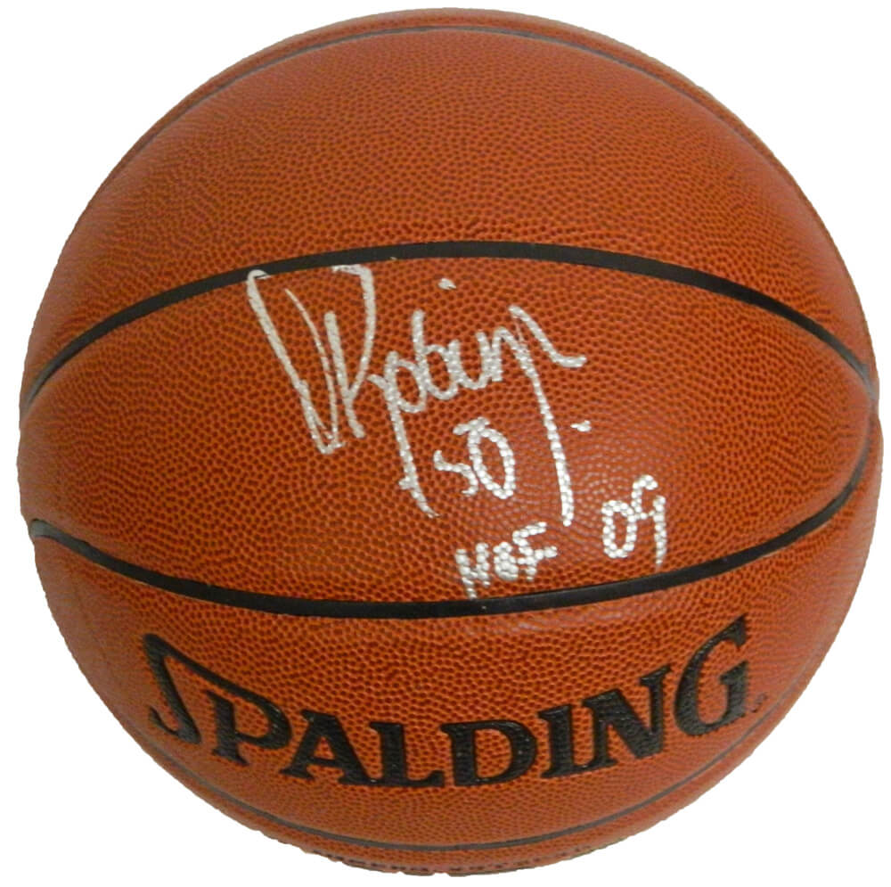 David Robinson Signed Spalding NBA Indoor/Outdoor Basketball w/HOF 09 - ROBBSK212 - David Robinson Signed Spalding NBA Indoor/Outdoor Basketball w/HOF 09 product image