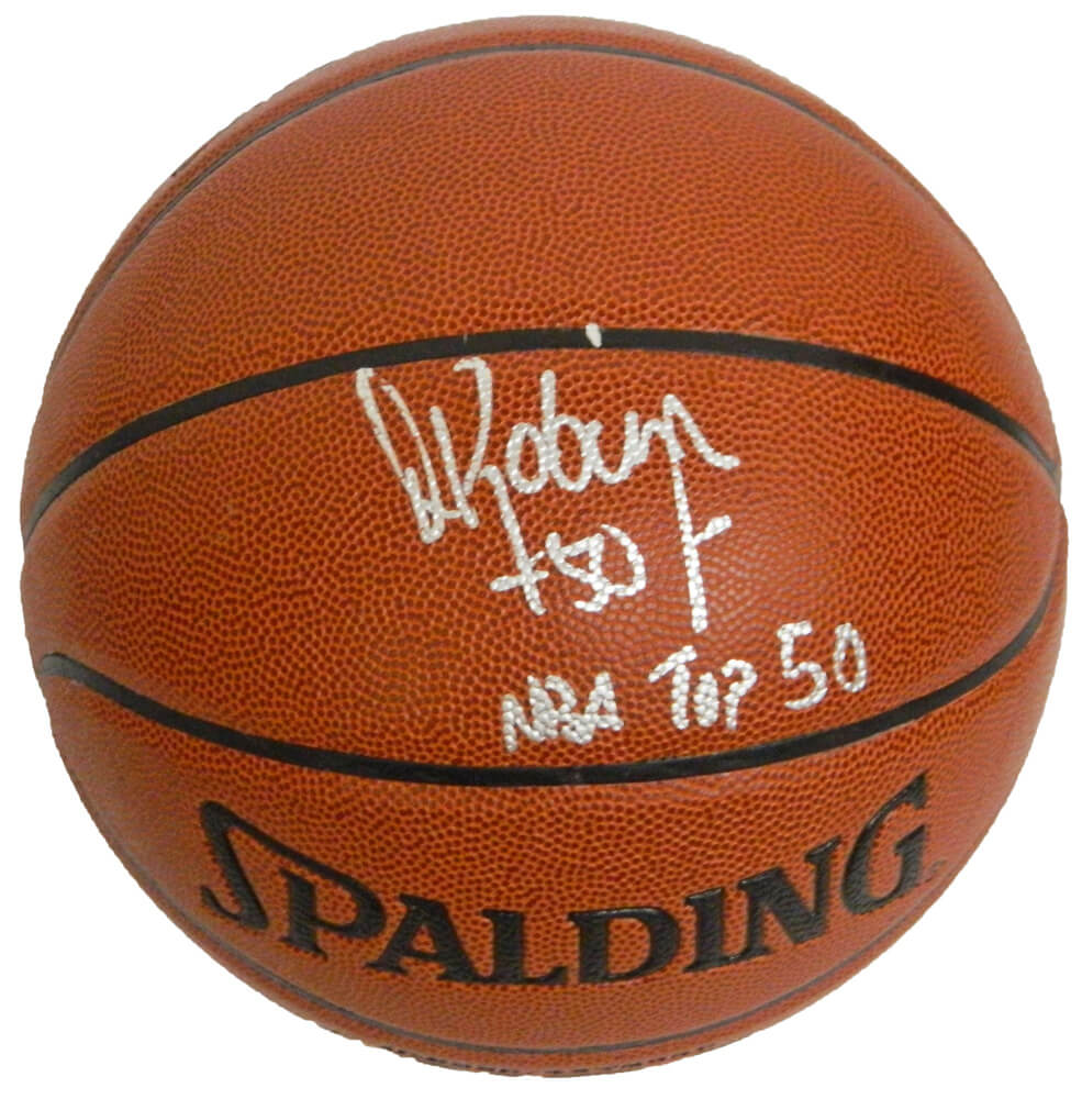 David Robinson Signed Spalding NBA Indoor/Outdoor Basketball w/NBA Top 50 - ROBBSK213 - David Robinson Signed Spalding NBA Indoor/Outdoor Basketball w/NBA Top 50 product image
