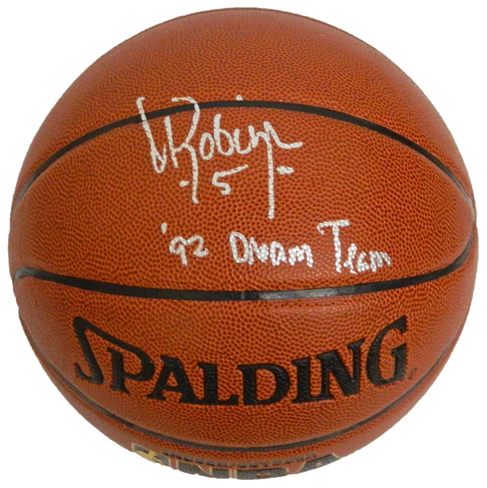David Robinson Signed Spalding NBA Indoor/Outdoor Basketball w/92 Dream Team - ROBBSK214 - David Robinson Signed Spalding NBA Indoor/Outdoor Basketball w/92 Dream Team product image