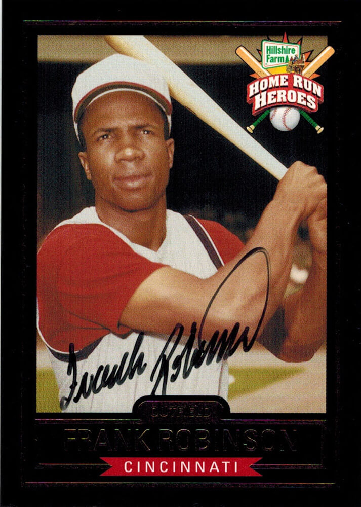 Frank Robinson Signed Reds Home Run Heroes Card - ROBCAR100 - Frank Robinson Signed Reds Home Run Heroes Card product image