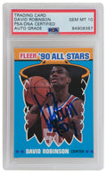 David Robinson Signed San Antonio Spurs 1990-91 Fleer All-Star Basketball Sticker Card #10 - (PSA- Auto Grade 10) - ROBCAR202 - David Robinson Signed San Antonio Spurs 1990-91 Fleer All-Star Basketball Sticker Card #10 - (PSA- Auto Grade 10) product image