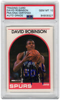David Robinson Signed San Antonio Spurs 1989-90 NBA Hoops Basketball Rookie Card #310 - (PSA - Auto Grade 10) - ROBCAR203 - David Robinson Signed San Antonio Spurs 1989-90 NBA Hoops Basketball Rookie Card #310 - (PSA - Auto Grade 10) product image