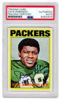Dave Robinson Signed Green Bay Packers 1972 Topps Football Card #116 w/HOF 2013 - (PSA/DNA Encapsulated) - ROBCAR311 - Dave Robinson Signed Green Bay Packers 1972 Topps Football Card #116 w/HOF 2013 - (PSA/DNA Encapsulated) product image