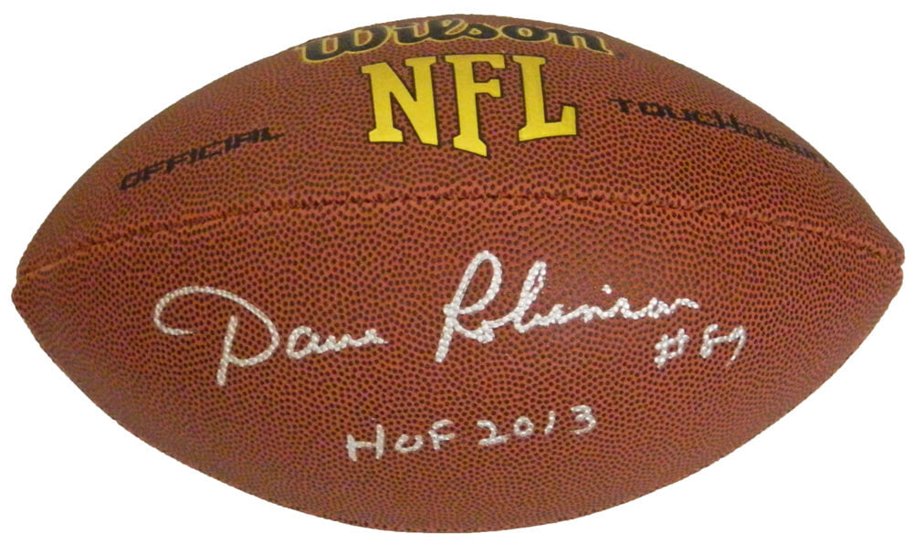 Dave Robinson Signed Wilson Touchdown NFL Full Size Football w/HOF 2013 - ROBFTB300 - Dave Robinson Signed Wilson Touchdown NFL Full Size Football w/HOF 2013 product image