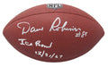 Dave Robinson Signed Wilson Limited Full Size NFL Football w/Ice Bowl 12-31-67 - ROBFTB304 - Dave Robinson Signed Wilson Limited Full Size NFL Football w/Ice Bowl 12-31-67 product image