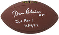 Dave Robinson Signed Wilson Super Grip Full Size NFL Football w/Ice Bowl 12-31-67 - ROBFTB308 - Dave Robinson Signed Wilson Super Grip Full Size NFL Football w/Ice Bowl 12-31-67 product image