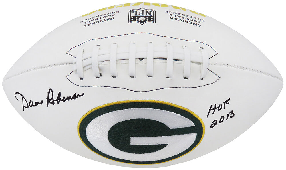 Dave Robinson Signed Green Bay Packers Wilson White Logo Football w/HOF 2013 - ROBFTB309 - Dave Robinson Signed Green Bay Packers Wilson White Logo Football w/HOF 2013 product image