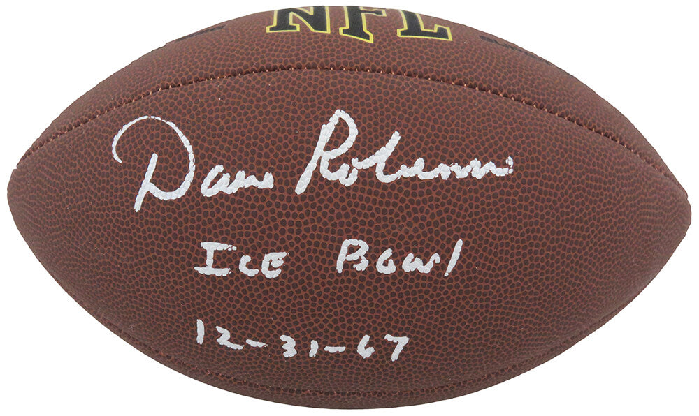 Dave Robinson Signed Wilson Super Grip F/S NFL Football w/Ice Bowl 12-31-67 - ROBFTB324 - Dave Robinson Signed Wilson Super Grip F/S NFL Football w/Ice Bowl 12-31-67 product image