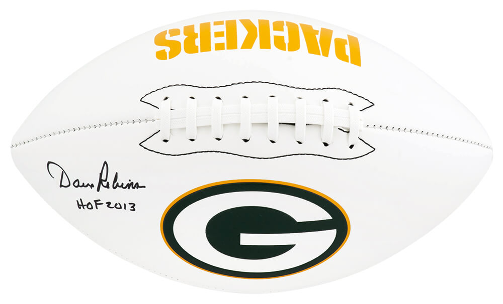 Dave Robinson Signed Green Bay Packers Franklin White Logo Football w/HOF 2013 - ROBFTB326 - Dave Robinson Signed Green Bay Packers Franklin White Logo Football w/HOF 2013 product image