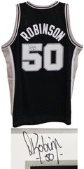 David Robinson Signed Spurs Black Adidas Premier Jersey - ROBJRY201 - David Robinson Signed Spurs Black Adidas Premier Jersey product image
