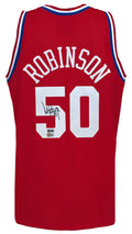 David Robinson Signed 1991 All Star Game Red M&N Authentic Basketball Jersey (Beckett) - ROBJRY204 - David Robinson Signed 1991 All Star Game Red M&N Authentic Basketball Jersey (Beckett) product image