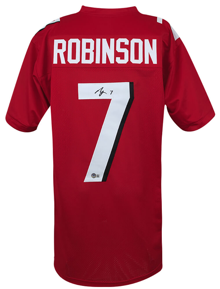 Bijan Robinson Signed Red Custom Football Jersey - (Beckett) - ROBJRY320 - Bijan Robinson Signed Red Custom Football Jersey - (Beckett) product image