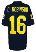 Denard Robinson Signed Navy Custom College Football Jersey - ROBJRY330 - Denard Robinson Signed Navy Custom College Football Jersey product image