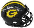 Dave Robinson Signed Green Bay Packers Eclipse Black Matte Riddell Speed Mini Helmet w/HOF 2013 - ROBMIN307 - Dave Robinson Signed Green Bay Packers Eclipse Black Matte Riddell Speed Mini Helmet w/HOF 2013 product image