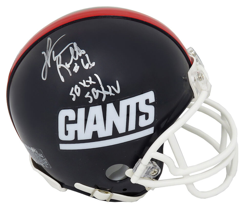William Roberts Signed New York Giants Throwback Riddell Mini Helmet w/SB XXI, SB XXV - ROBMIN320 - William Roberts Signed New York Giants Throwback Riddell Mini Helmet w/SB XXI, SB XXV product image