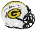 Dave Robinson Signed GB Packers Lunar Eclipse Riddell Speed Mini Helmet w/HOF'13 - ROBMIN331 - Dave Robinson Signed GB Packers Lunar Eclipse Riddell Speed Mini Helmet w/HOF'13 product image