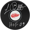 Luc Robitaille Signed Detroit Red Wings Logo Hockey Puck w/HOF'09 - ROBPUC404 - Luc Robitaille Signed Detroit Red Wings Logo Hockey Puck w/HOF'09 product image