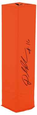 Denard Robinson Signed BSN Orange Football Endzone Pylon - ROBPYL310 - Denard Robinson Signed BSN Orange Football Endzone Pylon product image